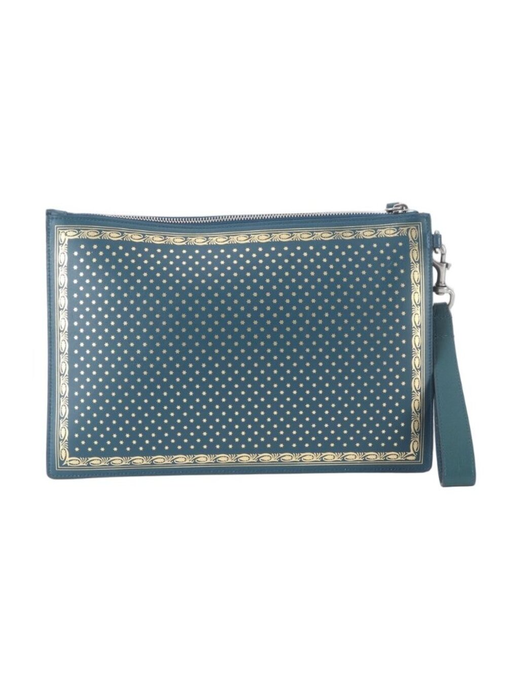 Gucci Sega Collaboration Guccy Print Leather Business Clutch - Picture 2 of 10